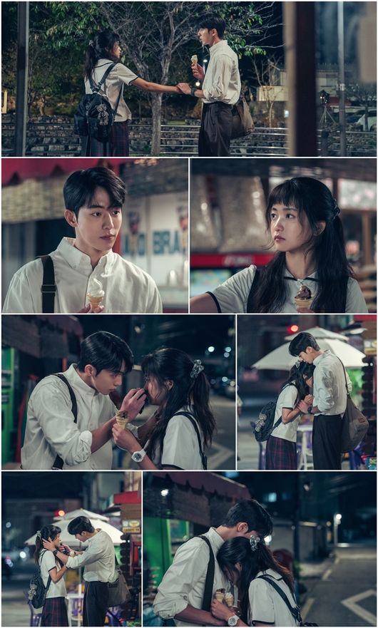TVN Twenty Five Twenty One Kim Tae-ri and Nam Joo-hyuk released Red Two Shots to Strike a Bottom to give Simkung bombing to the house theater.TVNs Saturday drama Twenty Five Twenty One (played by Kwon Do-eun/directed by Jung Ji-hyun and produced by Kim Seung-ho/produced Hwa-An-Dam Pictures) is a drama depicting the wandering and growth of youths who were deprived of their dreams in the 1998 era.The last six broadcasts once again renewed their highest audience rating and ranked first in the same time zone.In addition, Kim Tae-ri and Nam Joo-hyuk are ranked first and second in the topical category of TV dramas and drama performers in February, which was announced by the TV topical analysis agency Good Data Corporation, and they are taking the lead for three consecutive weeks, and are making a futile move to capture both ratings and topicalities.In the meantime, Kim Tae-ri and Nam Joo-hyuk are close to each other, drawing viewers smiles with a silver two-shot that is caught in an unexpected moon stream.In the play, Na Hee-do is looking at each other with chocolate Ice cream and Lee Jin is Vanilla Ice cream in hand.When the motorcycle passes by the two people who are chatting and talking, Lee Jin pulls Na Hee-do into his arms.In the end, Nahee also has Ice cream on his face, and Lee Jin wipes it with a friendly touch.Curiosity is amplifying as the ideal air current is caught between the two people who met again like fate.In addition, Kim Tae-ri and Nam Joo-hyuk took a scene of Ice cream forehead close-up two-shot, where the two peoples smoke control is more important than anything else.I had a head-to-head conversation about the position where the two stood, the direction of movement, and the posture.In the full-scale shooting, Nam Joo-hyuk led the scene with a proper harmony of strength and softness, and created a scene with high perfection for each shooting cut from various angles, and impressed the staff.Expectations are gathering for a pleasant episode in which the two people have created a combination of embarrassment and excitement created by their breathing.Kim Tae-ri and Nam Ju-hyuk are impressive actors who constantly study and work to improve the perfection of meaningful scenes, said the producer, Hwa-dam Pictures. What is the different airflow that we met again at the end of the twists and turns, and please watch through this broadcast.Meanwhile, the 7th episode of TVNs Saturday drama Twenty Five Twinty One will be broadcast at 9:10 pm on the 5th (Saturday).Twinty five twinty one