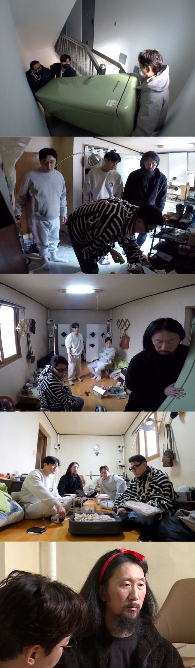 In SBS My Little Old Boy, Tak Jae-hun, Lee Sang-min and Choi Siwon are shown to be in trials with things that should not be put into the Seo Nam-yong house.Lee Sang-min, who was shocked by a frost-filled fridge at Seo Nam-yongs house during a recent recording, has re-found the abuse house to present a new fridge.Tak Jae-hun and Choi Siwon also visited together; the three of them whimpered and moved the refrigerator from the first floor to the top of the rooftop room, creating a funny appearance.The real problem began when I put the refrigerator in my house. There was no place to put the refrigerator in the abuse house.The three men who had been forced to move the furniture to put a new refrigerator found the unidentified bag as well as the time and hair behind the shoebox and turned the studio upside down.Even Lee Sang-min said, Is not it a worm? Why is that coming out from behind the shoebox?In addition, while cleaning up the box pile that occupies only space, the imaginary visual shoes came out of the box and surprised Jaehoon.Eventually, I moved the refrigerator to the room, but there was another difficulty, and Tak Jae-hun said, Are you crazy now?On the other hand, while cleaning up the refrigerator used by abuse, three people screamed at the same time and made the recording scene into a laughing sea.