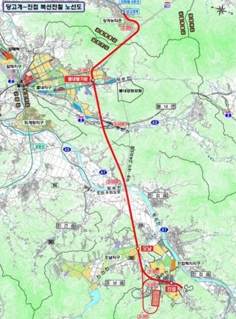 4호선 당고개~진접 복선전철 노선도. / 사진제공=국가철도공단