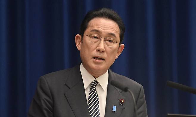 기시다 후미오 일본 총리. AP연합뉴스