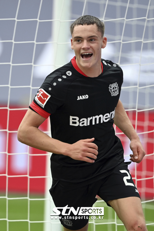 바이어 04 레버쿠젠 공격형 미드필더 플로리안 비르츠. 사진|뉴시스/AP