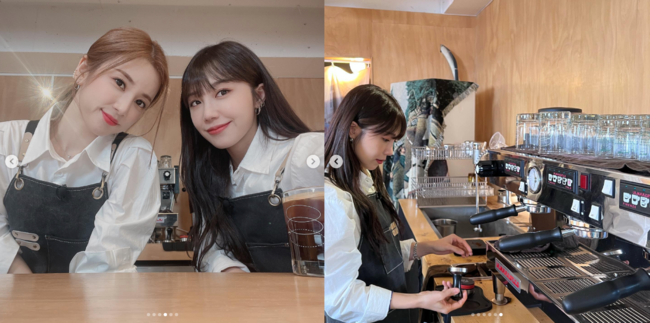 Group Apink members Jung Eun-ji and Park Cho-rong enjoyed a cafe date.On the 17th, Jung Eun-ji posted several photos on his SNS with an article entitled I have a warm ice americano PhotoBy...  .In the open photo, Jung Eun-ji and Park Cho-rong, who are divided into daily alba, are seen in a cafe.Dancer Aiki responded, Please give me a warm ice americano, and Jung Eun-ji said, Its hot for my sister.Park Cho-rong also said, I have a lot of photography skills. Jung Eun-ji laughed, saying, I have a photo.Meanwhile, Jung Eun-ji made his debut as Apink in 2011 and is loved by the public with a number of mega hits such as Mr.Chu, NoNo and LUV. In February, he made his debut with a special album HORN (hon), which was the 10th anniversary of his debut. I have announced my return.Jung Eun-ji is expected to continue his Fever Day move in the new year, showing off his unique presence from successful group activities to acting.The OCN drama Blind, which recently stars Jung Eun-ji, is scheduled to air in the second half of this year.Jung Eun-ji SNS
