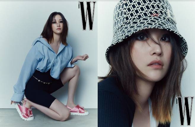 Actor Jeon Jongseo showed off the charm of Black Swan through the picture.On the 5th, Jeon Jongseos agency My Company released a picture of W Korea by Jeon Jongseo.Jeon Jongseo in the public picture is a dark smokey makeup that creates an intense atmosphere, and collects attention by fully digesting various styles with high-quality visuals from romantic mood to chic mood.Especially, it captures the attention of the sensual styling that matches the point accessories to sophisticated fashion such as styling with sneakers in bucket hat, blue shirt and stripe shirt, lovely bag buckle sandals, knitwear and sneakers with the charm of Jeon Jongseo.Jeon Jongseo played the role of the killer Young Sook in the movie Call released through Netflix, capturing domestic and foreign movie fans with his youthful Lunacy.Lunacy, a killer character that blends with the innocence of Jeon Jongseos unique innocence, has been a very strong attraction and has given me a sense of immersion that has never been seen before. It is considered to be the most powerful and attractive female Villan character in Korean film history. She has won the 57th Baeksang Arts Award for Best Actress, the 30th Boole Film Award for Best Actress. She won the Film Division - Womens Actor of the Year award and is a popular actor and is receiving attention from the public as well as industry officials.In addition, in the movie Loveless Romance, which was released at the end of last year, the movie, which was successful in the box office, played the role of self-help and attracted audiences with its lovely, honest and unrestrained charm.Jeon Jongseo, who has been captivating domestic and overseas fans through various works and pictorials, is continuing his busy journey by delivering news of his appearances on Netflixs House of Paper: Common Economic Zone and the disaster thriller Ransom, raising expectations for what kind of performance he will show in his new works.