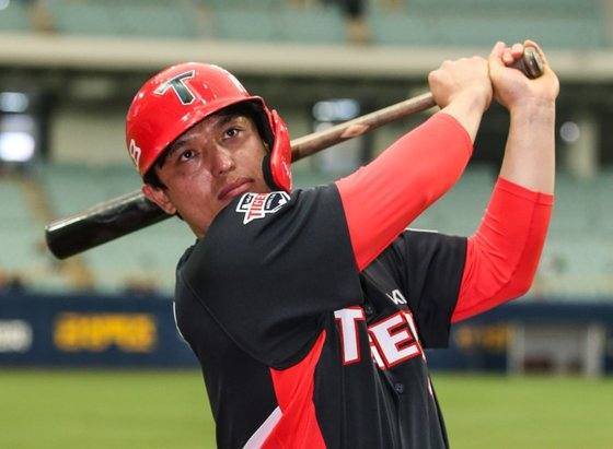 KIA 타이거즈 유니폼을 입은 박동원. KIA 타이거즈