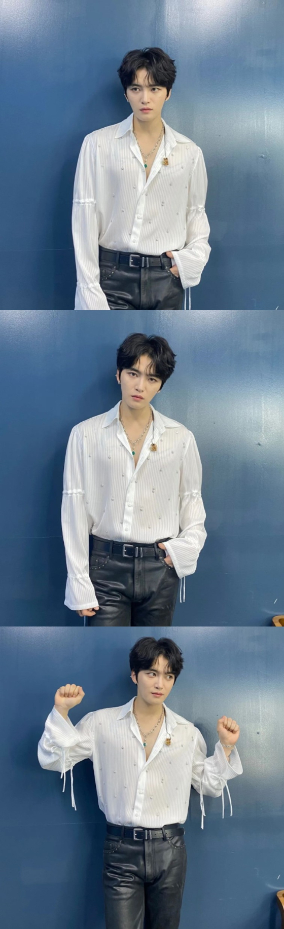 On the 26th, Jaejoong posted several photos through his instagram.In the open photo, Jaejoong poses in a white shirt and black leather pants.Even though he looks a fresh face, the opening appearance of Jaejoong, who holds up his arms with his fists, attracts attention.The fans left comments such as cute, handsome, not old, lifeforce appearance and this is an angel with steam.Meanwhile, Jaejoong was born in January 86 and made his debut through TVXQ single Hug in 2004; he will also appear in the new Drama Bad Memory Eraser.Bad Memory Eraser draws the romance of a man whose life has changed with a Memory eraser and a woman who holds his fate.