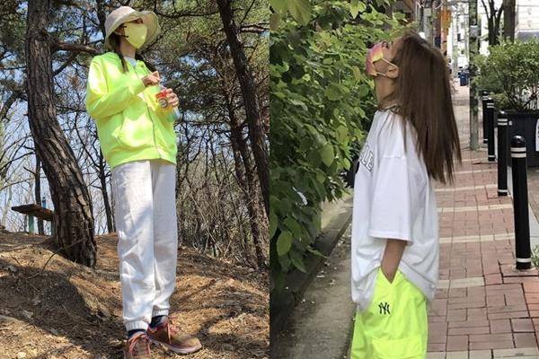 김완선이 편안하면서도 센스 넘치는 의상으로 시선을 모았다. 김완선 SNS