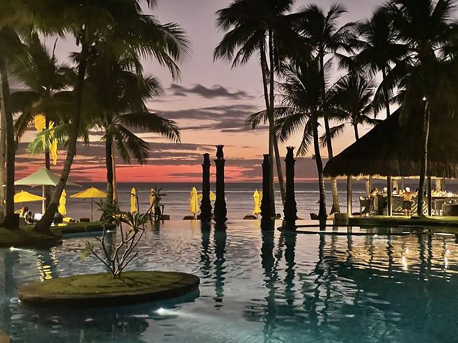 샹그릴라 보라카이 리조트 수영장. /사진= 강예신 여행+ 기자