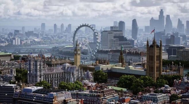 구글이 올해 중 도입할 ‘몰입형 뷰’로 재현된 영국 런던. 구글 제공