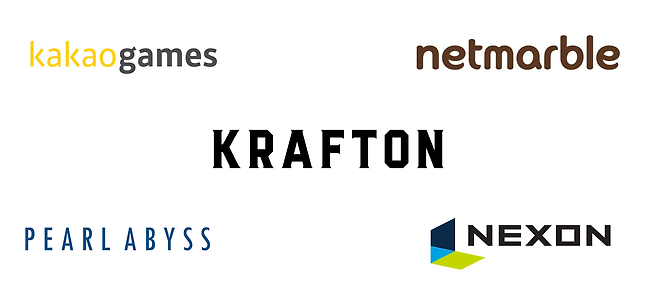 최근 올 1분기 실적을 발표한 주요 국내 게임사 로고. 각사 제공.