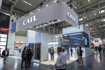 CATL's booth B1.440 at ees Europe (PRNewsfoto/Contemporary Amperex Technology Co., Ltd.)