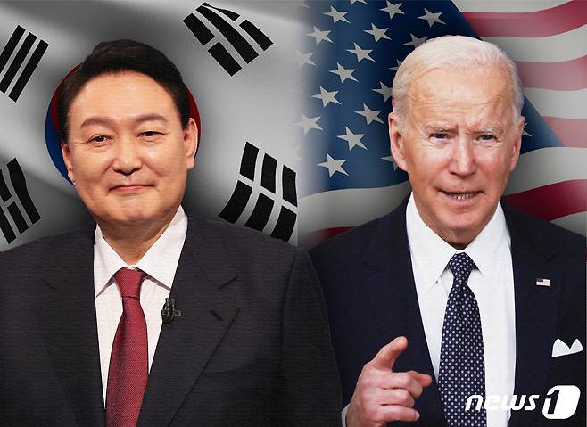 윤석열 대통령과 조 바이든 미국 대통령. © News1 윤주희 디자이너
