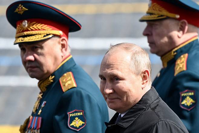 블라디미르 푸틴 러시아 대통령(오른쪽 아래). (사진=AFP)