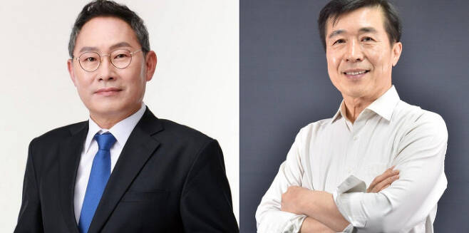 서초구청장 선거에 출마한 김기영 더불어민주당 후보(왼쪽)와 전성수 국민의힘 후보(오른쪽). | 각 후보자 페이스북