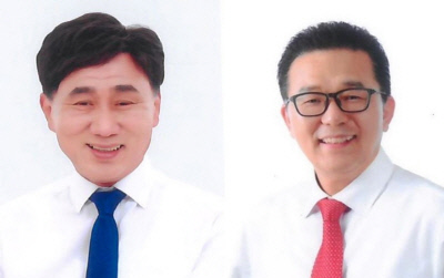 더불어민주당 고남석(왼쪽), 국민의힘 이재호 인천 연수구청장 후보.