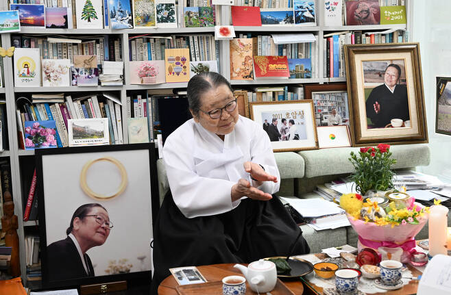 박청수 원불교 교무가 지난 13일 경기 용인시 처인구의 자택에서 헤럴드경제와 인터뷰를 하고 있다. 임세준 기자