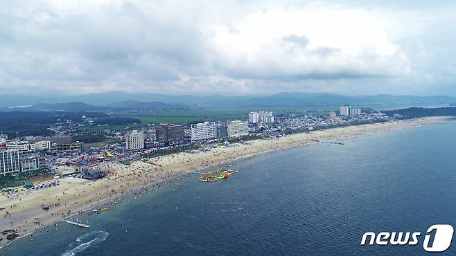 충남 보령시 대천해수욕장 전경.© 뉴스1