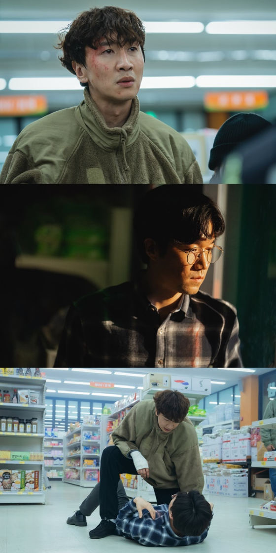 tvN 수목드라마 '살인자의 쇼핑목록'의 이광수, 류연석./사진제공=tvN '살인자의 쇼핑목록'