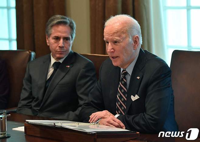 조 바이든 미국 대통령과 토니 블링컨 국무장관. © AFP=뉴스1 © News1 우동명 기자
