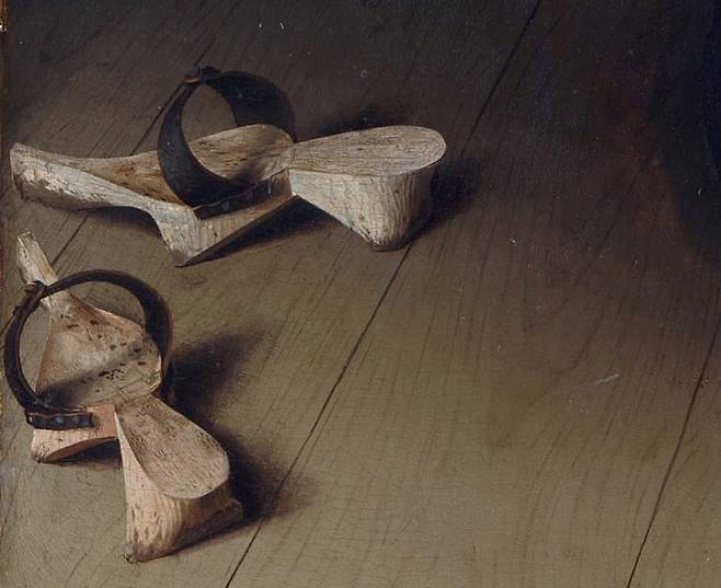 얀 반 에이크, 아르놀피니 부부의 초상(일부), 59.7cm X 81.8cm, 1434