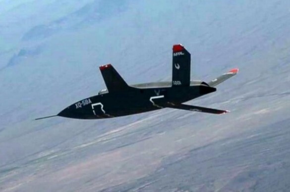 미국의 최신형 공격용 드론 XQ-58A 발키리. 바이두 바이커 캡처
