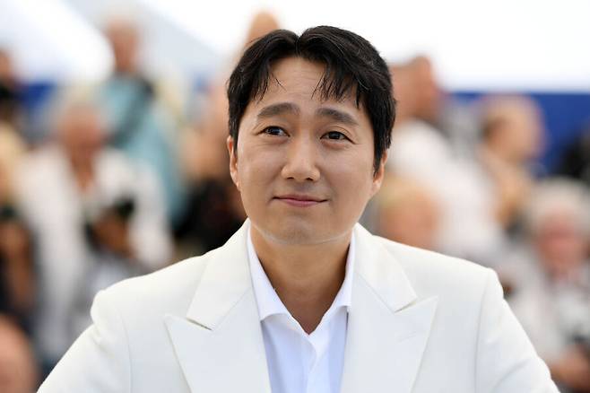 ▲ 제75회 칸국제영화제 \'헤어질 결심\' 포토콜의 박해일. ⓒ게티이미지