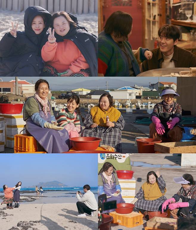 ‘우리들의 블루스’ 촬영장 비하인드가 공개됐다.사진=tvN 제공