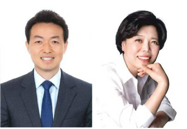 왼쪽부터 과천시장 선거에 출마한 김종천 더불어민주당 후보와 신계용 국민의힘 후보(기호순). 중앙선거관리위원회 제공