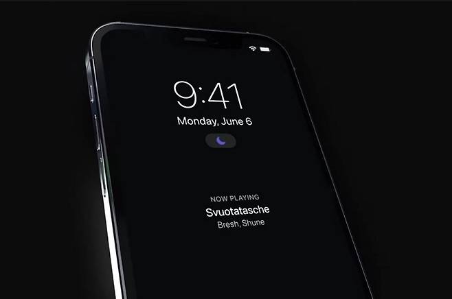 아이폰14프로에 적용한 상시표시화면 기능 예시. 사진=@sondesix