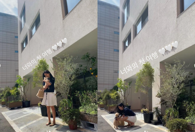 Seans wife, Jung Hye-young, showed off her affection for her dog.On the 10th, Jung Hye-young wrote a message on his personal SNS account saying, My first trip with you. Where I can not enter with you, Leo, wait a minute ... okay?In the photo he shared, he is smiling happily with his dog, and he is impressed that it is the first time he has taken a dog with him.Here is the angel who has the fifth dog after two men and two women.Sean and Jung Hye-young, who married in 2004, are considered to be the representative couples and are envious of many people.They are a happy multi-family with four children: Noh Ha-eum, Noh Ha-rang, Roh Ha-yul and Roh Ha-el.SNS