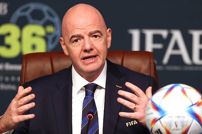 잔니 인판티노 FIFA 회장. 연합뉴스