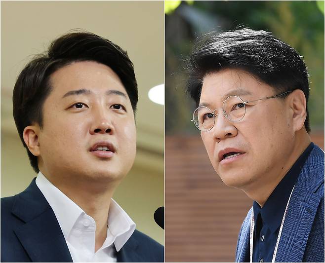 국민의힘 이준석 대표와 장제원 의원 /조선일보DB