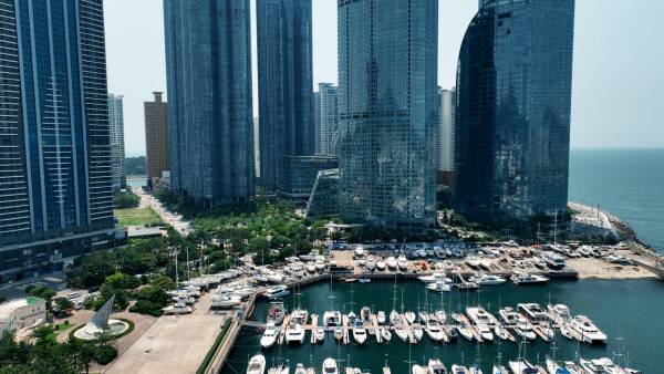 부산 해운대구에 위치한 수영만 요트경기장. 김태훈pd