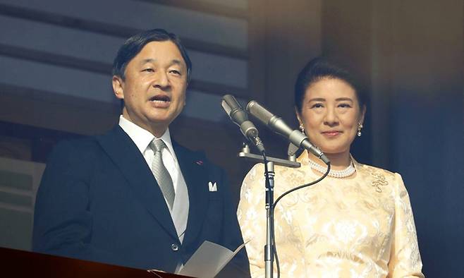 나루히토 일왕(왼쪽), 마사코 왕비. 연합뉴스