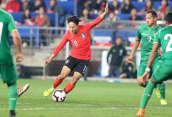 K리그 데뷔 시즌에 최고 공격수로 발돋움한 이승우는 동아시안컵 승선 가능성이 높다. [뉴스1]