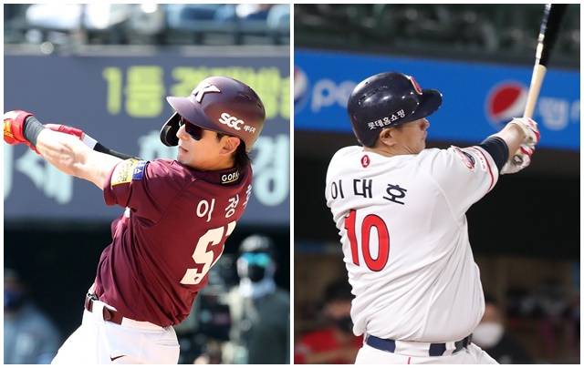 이정후(왼쪽), 이대호의 올시즌 타격왕 경쟁이 뜨겁다. /사진=뉴스1