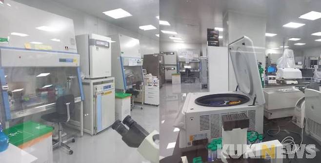 헬릭스미스 사옥 5층에 위치한 연구실. 사진=한성주 기자