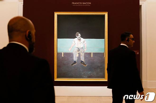 영국 화가 프랜시스 베이컨의 '루치안 프로이트 초상 연구' 작품 © AFP=뉴스1 © News1 이유진 기자