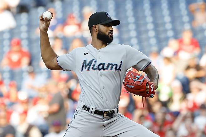 마이애미 말린스 샌디 알칸타라는 유일하게 100이닝 이상을 넘긴 투수다. AFP연합뉴스