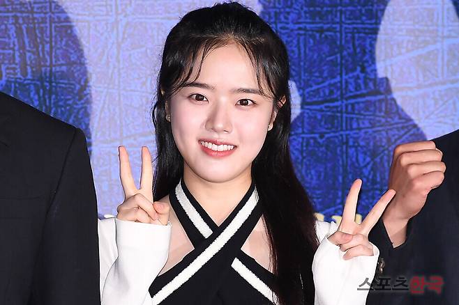 한산: 용의 출현' 제작보고회에 참석한 김향기. ⓒ이혜영 기자 lhy@hankooki.com