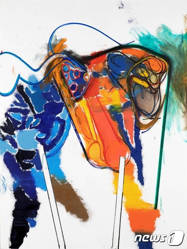 독일 작가 다니엘 리히터 '눈물과 침'© 뉴스1