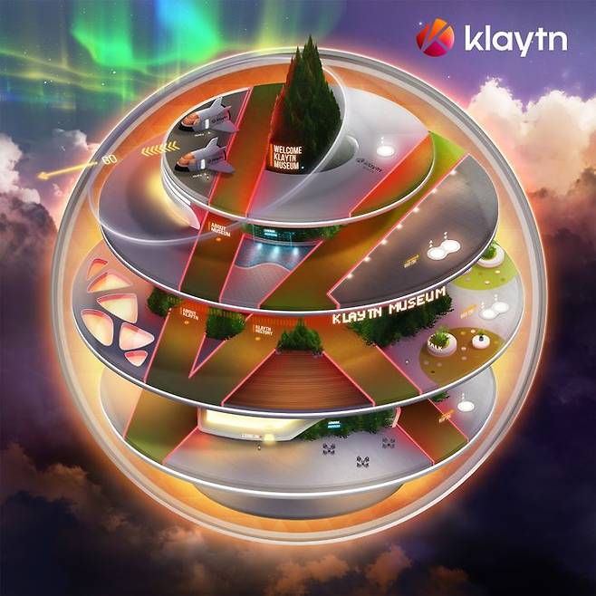 메타버스 플랫폼 '젭'에 오픈한 클레이튼 메타버스 뮤지엄.ⓒ슈퍼캣