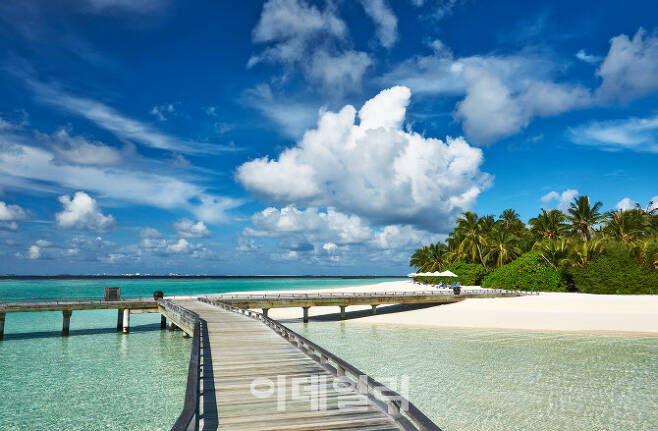 아름다운 몰디브 해변(사진=호텔스컴바인)