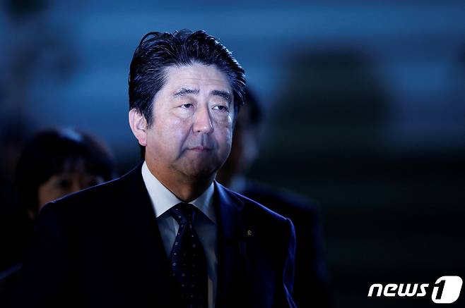 아베 신조 전 일본 총리. © 로이터=뉴스1 © News1 정윤영 기자