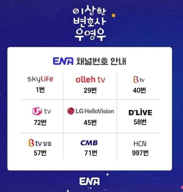 누리꾼들이 공유하는 <우영우> 채널 정보 이미지