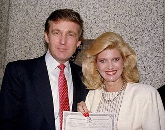 생전 이바나와 트럼프 부부. 사진|연합뉴스