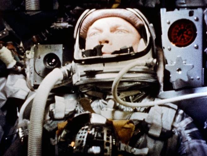 미국의 우주비행사 존 글렌이 1962년 우주 비행에 나서던 실제 모습. / 사진=미국항공우주국(NASA)