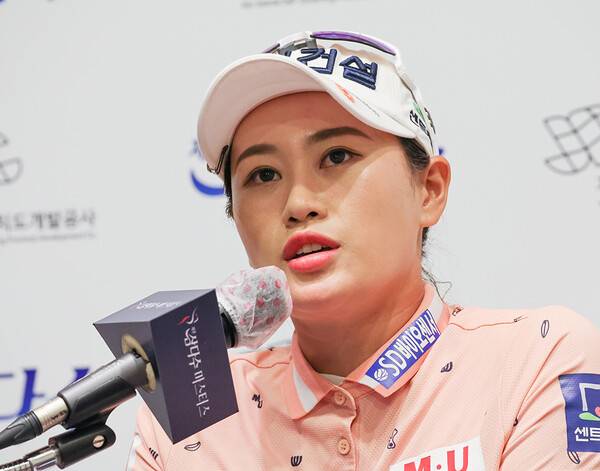 2022년 한국여자프로골프(KLPGA) 투어 제주삼다수 마스터스 대회 우승을 차지한 지한솔 프로. 사진제공=KLPGA