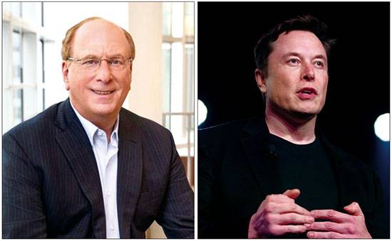 인플레이션과 경기 침체, 투자 위축, 우크라이나 전쟁으로 인한 에너지난 심화 등이 복합적으로 작용하면서 ESG가 위기에 직면했다. 사진은 최근 ESG에 대해 비판적인 의견을 밝힌 래리 핑크 블랙록 회장(좌), 일론 머스크 테슬라 CEO(우). (블랙록 제공, AP)