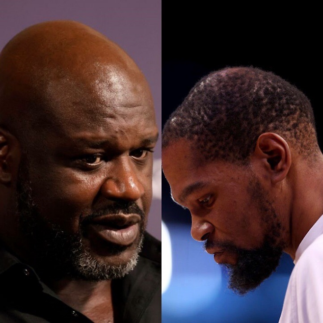 샤킬 오닐이 케빈 듀란트를 비판했다. 게티이미지 갈무리