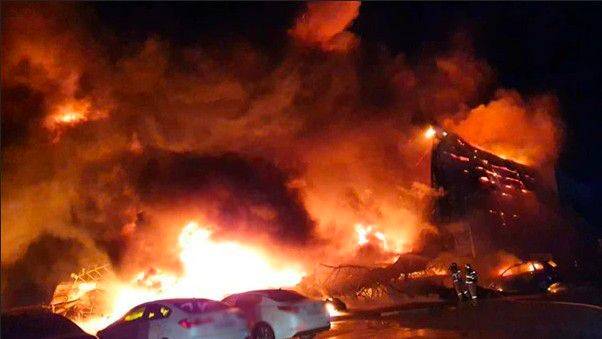 지난해 3월 해태제과 천안 공장에서 화재가 발생했다. /조선비즈DB